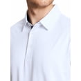 thumbnail image 5 of SYLCLEG Mens Polo Shirts Short Sleeve Casual Solid Stylish Dry Fit Performance Designed Collared Golf Polo Shirts for Men,White,L, 5 of 7