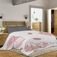 thumbnail image 2 of Strawberry Milk Cow Flannel Blanket Decor Soft Cozy Warm Fluffy Blanket for Bed Couch Travel Beach 30x40 inch for Pets, 2 of 6