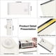 thumbnail image 3 of Aplique de pared LED 12W con detector de movimiento, moderno aplique de pared interior/exterior 3000K blanco cálido IP65, aplique de pared de inducción para escaleras, pasillo, balcón., 3 of 5