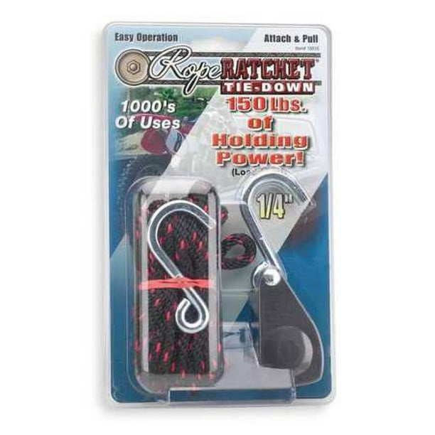 ROPE RATCHET 10010 Rope Ratchet,Hook,8 ft.L,Polypropylene