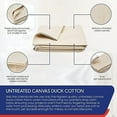 thumbnail image 4 of Tarps Now 10oz Painters Tarps - (9' x 12'), Drop Cloth Cotton Canvas Tarp - Off White, 4 of 8