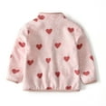 thumbnail image 5 of Toddler Girls Thin Fleece Jacket Cartoon Spring Baby Girls Boys Coats for Kids Pink 2T, 5 of 9