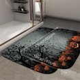 thumbnail image 2 of 1pc Halloween Scene with Pumpkins Absorbent Non-Slip Bathroom Thickened Flannel Rug Decor,Soft,Quick Drying,Suitable For Indoor/outdoor Use,Bathrooms,Bedrooms,Kitchens,Terrace,Laundry Rooms,16"x24", 2 of 9