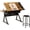 Brown, variant on QinaQin Artist's Workbench Is Height-Adjustable, Drawing Tabletop Can Be Tilted From 0-75°, and It Comes with Two Storage Drawers and a Stool