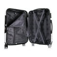 thumbnail image 5 of InUSA Prints 24" Hardside Checked Luggage with Spinner Wheels, Handle and Trolley, Butterfly, 5 of 17