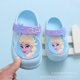 thumbnail image 1 of Zapatillas de bebé de Disney, sandalias de princesa Elsa congelada de verano para niñas, zapatos con agujeros para niños, suela blanda 180, plantilla de 18cm Gao Jinjia LED, 1 of 2