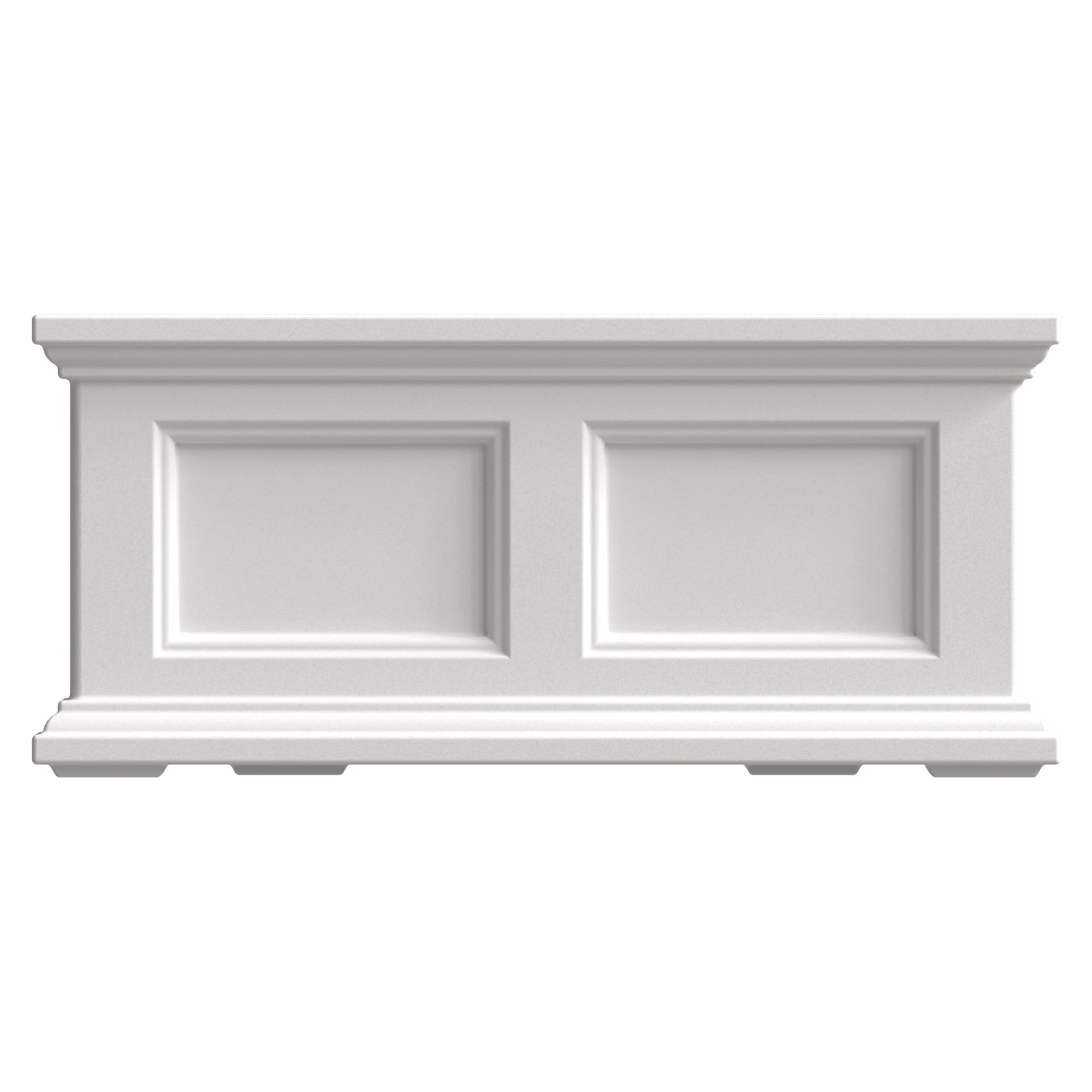 Mayne Fairfield 24" x 11" x 11" Rectangular White Self Watering Plastic Window Box Planter