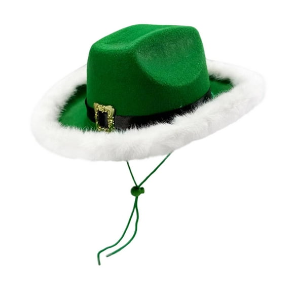 FVDPWYE Christmas Cowboy Hat for Kids Creative Felts Costume Accessories Cowgirl Hat