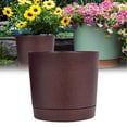 thumbnail image 2 of XUYAN Flower Pots House Plant Pots Decorative Flower Pots Indoor Planter Pots Flower Watering Pots Garden Pots Bonsai Plant Pots for Indoor Outdoor Plants Ideal Gifts for Mother's Day, 2 of 9