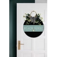 thumbnail image 3 of Beach House Door Sign Home Decor Round Wood Wreaths Wall Hanging Sign Farmhouse Porch Sign Front Door Decoration for Housewarming Gift All Seasons Holiday,11In, 3 of 5