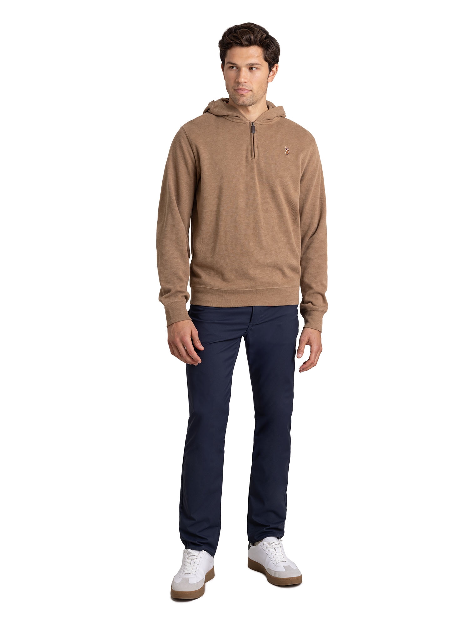 U.S. Polo Assn. Men's Flatback Quartzip Hoodie