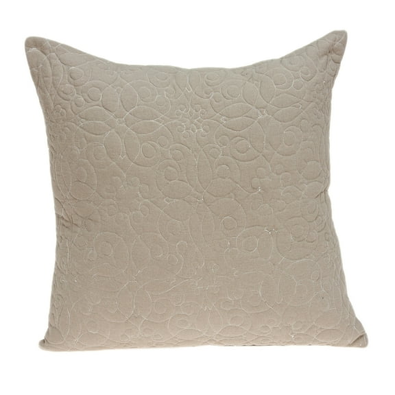 Parkland Collection Yogi Beige Throw Pillow
