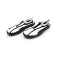 thumbnail image 2 of Womens Aqua Sock Wave Water Shoes with Zipper- Waterproof Slip-Ons for Pool, Beach and Sports, White/Black, Size: 6, S7, 2 of 3