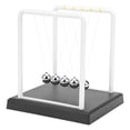 thumbnail image 1 of Swing Pendulum Newton Rectangular Toy Physics Science Bolas Grandes de Equilibrio de Cuna Newton con 5 Bolas de Acero y Base Aliviar el Estrés Corporal L / M, 1 of 8