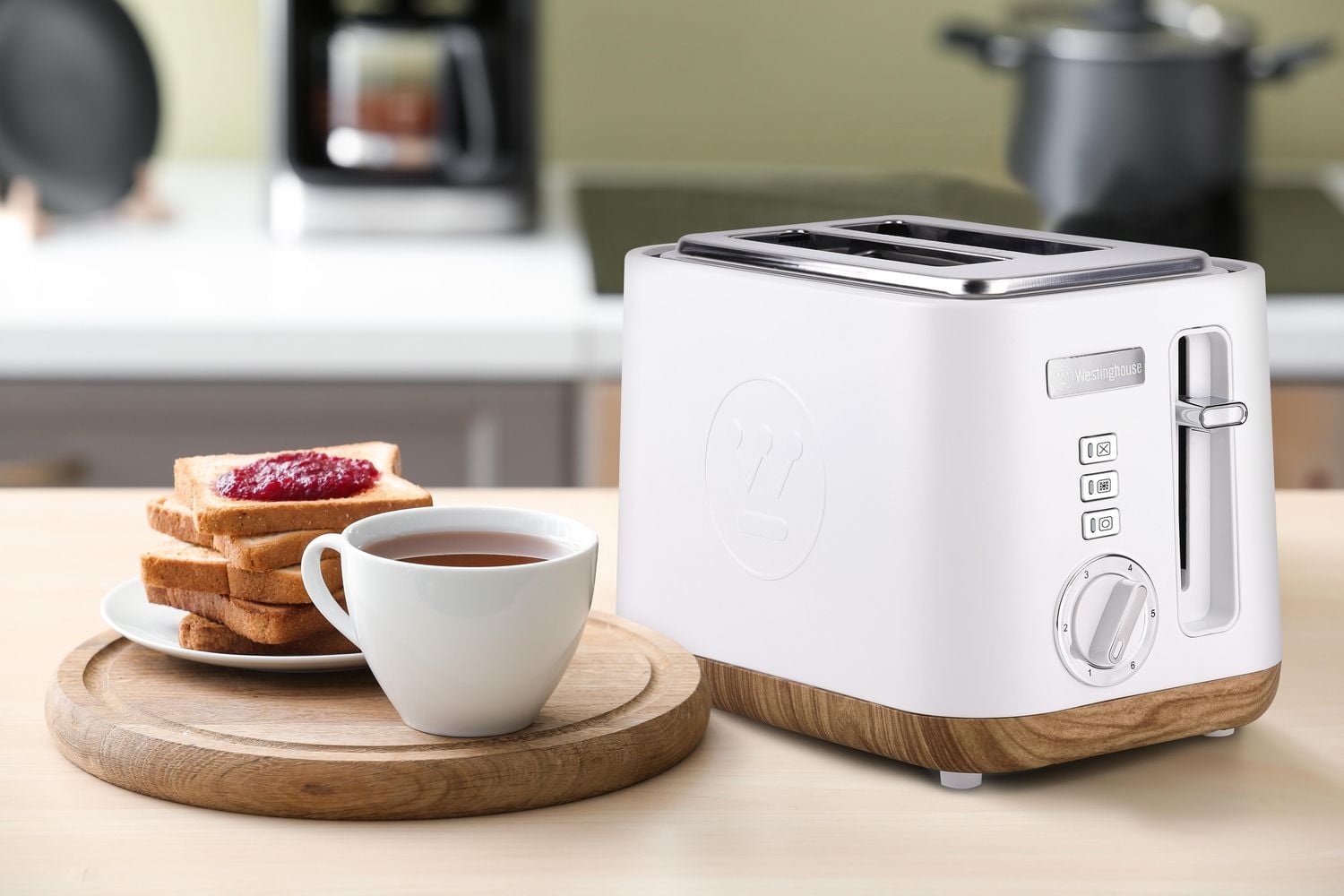 Westinghouse 2 Slice Toaster - Nordic Collection, 2 Slices, 900W, 6 browning levels