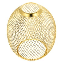 Mesh Drum Lampshade Vintage Hollow Out Light Bulb Cage Cover Home Decorative Hanging Light Fixture 5.9 x 5.11 Inches