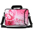 thumbnail image 1 of Richen Bolsa De Mensajero De 10 Pulgadas, Funda De Transporte Con Asa, Bolsillo Para Accesorios, Se Adapta A Computadoras Portátiles/Portátiles/Tabletas Para Niños De 7 A 10 Pulgadas (Mariposa Rosa De, 1 of 5