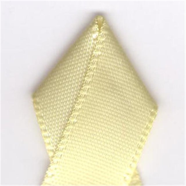Papilion R074400090617100Y .38 in. Double-Face Satin Ribbon 100 Yards - Baby Maize