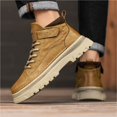 thumbnail image 3 of PU Leather High Top Boots for Men - Comfy Durable Hiking Trekking   Shoes for Outdoor Activities, 3 of 7