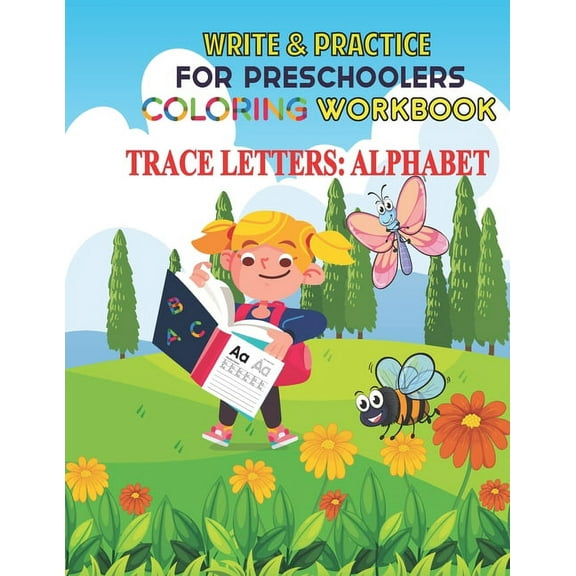 Letter Tracing Workbook: Kids Alphabet Learning Book for Preschoolers Letter Writing Reading Practicing Notebook for Age, (Paperback)