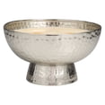 thumbnail image 6 of CosmoLiving by Cosmopolitan Silver Metal Jasmine Scented Wide Hammered 70 oz 4 Wick Candle with White Wax, 6 of 7