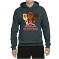 thumbnail image 2 of Wild Bobby In October We Wear Pink Protest Fists Breast Cancer Awareness Unisex Hoodie Sweatshirt, Charcoal, Medium, 2 of 6