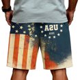 thumbnail image 5 of JULMCOMO 4th of July Men's Shorts Drawstring Patriotic Loose Stars Stripes Summer Shorts for 1776 with Pockets Hot Pink L, 5 of 6