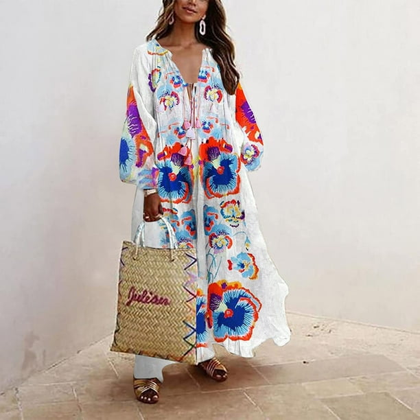 Plus size clearance bohemian summer dresses