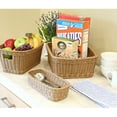 Seville Classics Woven Storage Baskets, 3Piece Set