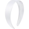 thumbnail image 1 of wonima44 Wecoe White Headband 1.6 Inch Wide Silk Satin Headband Women Non Slip Fashion Plain Head Band Solid Hair Band DIY Holiday Hair Accessories for Women Girls Diademas Para Mujer Gifts, 1 of 1