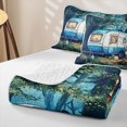 thumbnail image 4 of Erosebridal 3D Camping Camper Quilt King,Cartoon Cute Gnome King Coverlet Set For Kids Girls,3 Pieces, 4 of 7