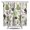 White-216, variant on Desert Cactus Art Shower Curtain, Waterproof Fabric, Machine Washable, Includes Hooks, Aesthetic Succulent and Boho Cactus Design for Bathroom