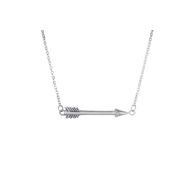 Women's Stainless Steel Arrow Necklace-John 14:6 by Shields of Strength