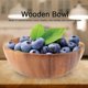 thumbnail image 4 of Natural Hand-made Wooden Salad Bowl Classic Large Round Salad Soup Dining Bowl Plates Wood Kitchen, 4 of 4