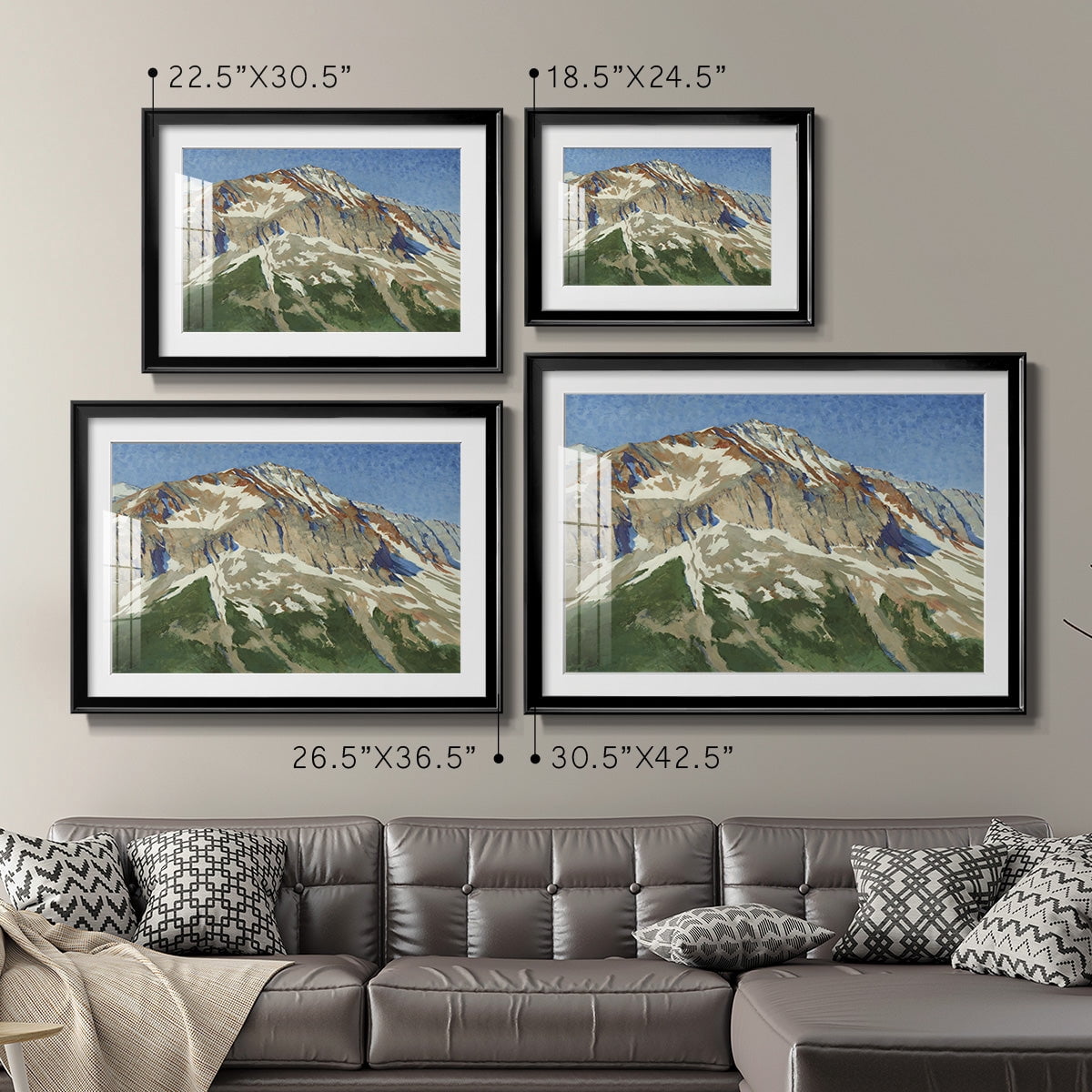 Vermillion Ascent Premium Framed Print - Ready to Hang
