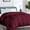 Burgundy-California King, variant on Twin/twin Xl Size Comforter  All-season Quilted Down Alternative Duvet Insert Luxury Hotel Gentlesoft With Anti-clump Tech & 8 Tabs - Reversible Light Grey 64x88 Inches
