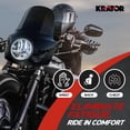 thumbnail image 5 of Motorcycle Windshield Fairing & Mounting Kit, Wind Deflector, Motorcycle Accessories, Compatible with Harley Davidson FXLRS Low Rider S 2020-2024, Blackout, with Extension Block, 15" Windshield, 5 of 8