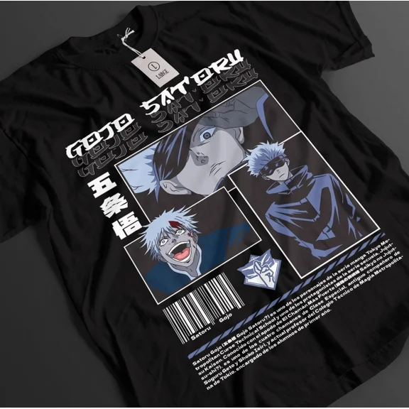 RARE Jujutsu Kaisen Shirt Gojo Satoru T-Shirt Sukuna Toji Top JJK Anime Unisex Tee