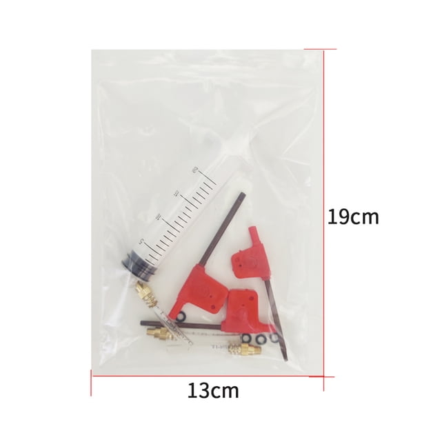 Kit De Aceite De Llenado De Bicicletas Kit de purga de frenos hidráulicos Kit de aceite de llenado Herramientas de reparación de engrase de bicicletas Hugtrwg Accesorios para bicicletas