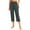 Dark Gray, variant on Stephy Women's New Thin Elastic Loose Large Size Korean Version of Everything Long Trousers Casual Trousers Haren, Black, L