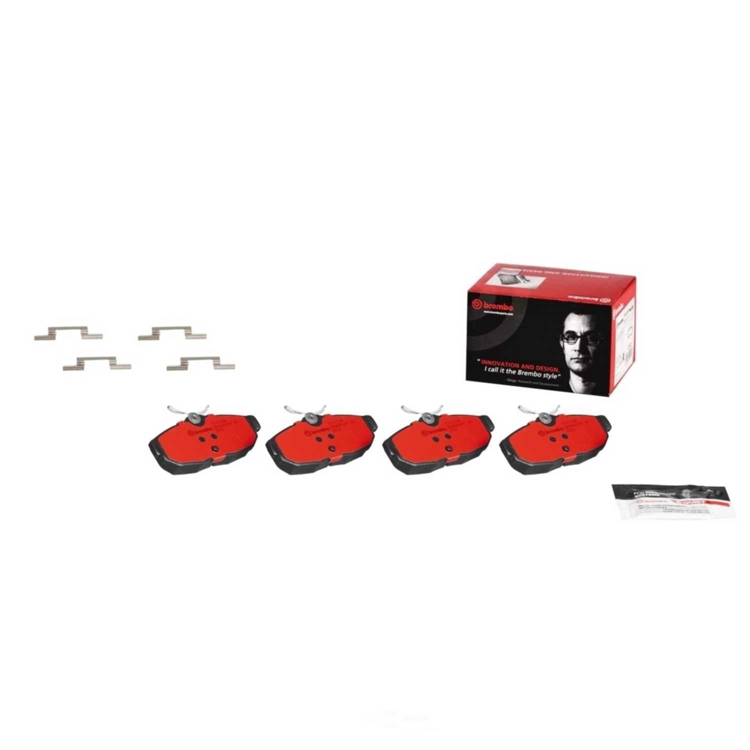 Brembo P24122N NAO BRAKE PADS Fits select: 2005-2010 FORD MUSTANG, 2011 FORD MUSTANG SHELBY GT500