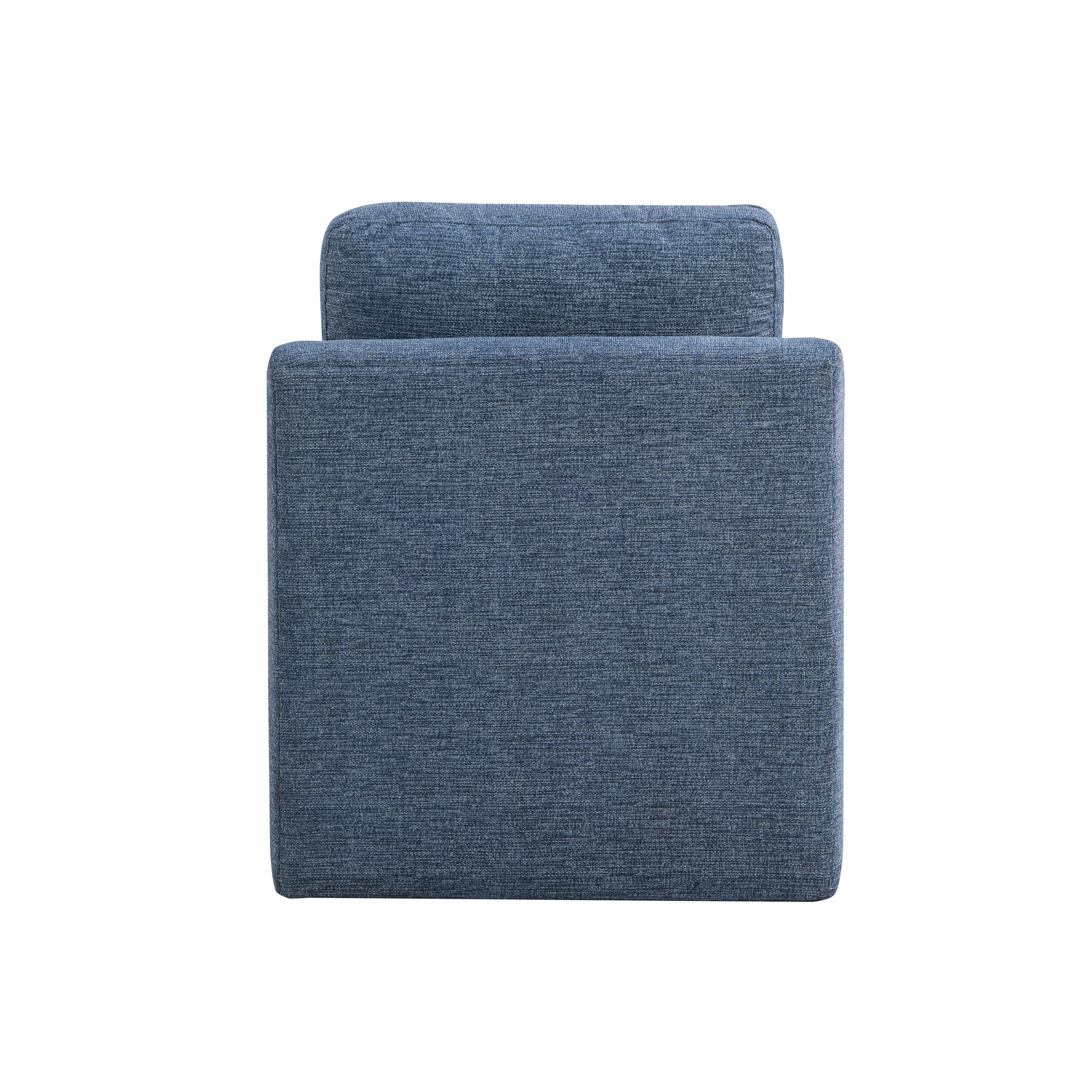 Studio Living Harvard Modern Swivel Accent Chair, Blue Chenille Fabric