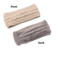 thumbnail image 5 of Knitted Headband Winter Ear Warmer Lined Hair Band Thermal Head Wrap for Women Girls Outdoor Sports Cold Weather Hair Accessories, 5 of 5