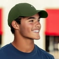 thumbnail image 4 of Dalix Lil Alien Embroidered Cotton Cap Outdoor Space Nature Dad Hat Mens in Olive, 4 of 5