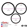 thumbnail image 5 of LeLuv Flat Band-Style Cock Ring | 8mm/43mm/48mm Blue (3 Pack), 5 of 5