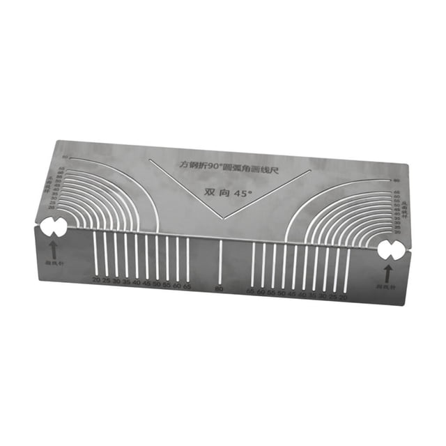 Trazador multiusos,Herramienta de marcado de curvas angulares multifuncional y eficiente,Trazador multiusos de resistente al desgaste,Herramienta para marcar curvas de Longitud 26cm