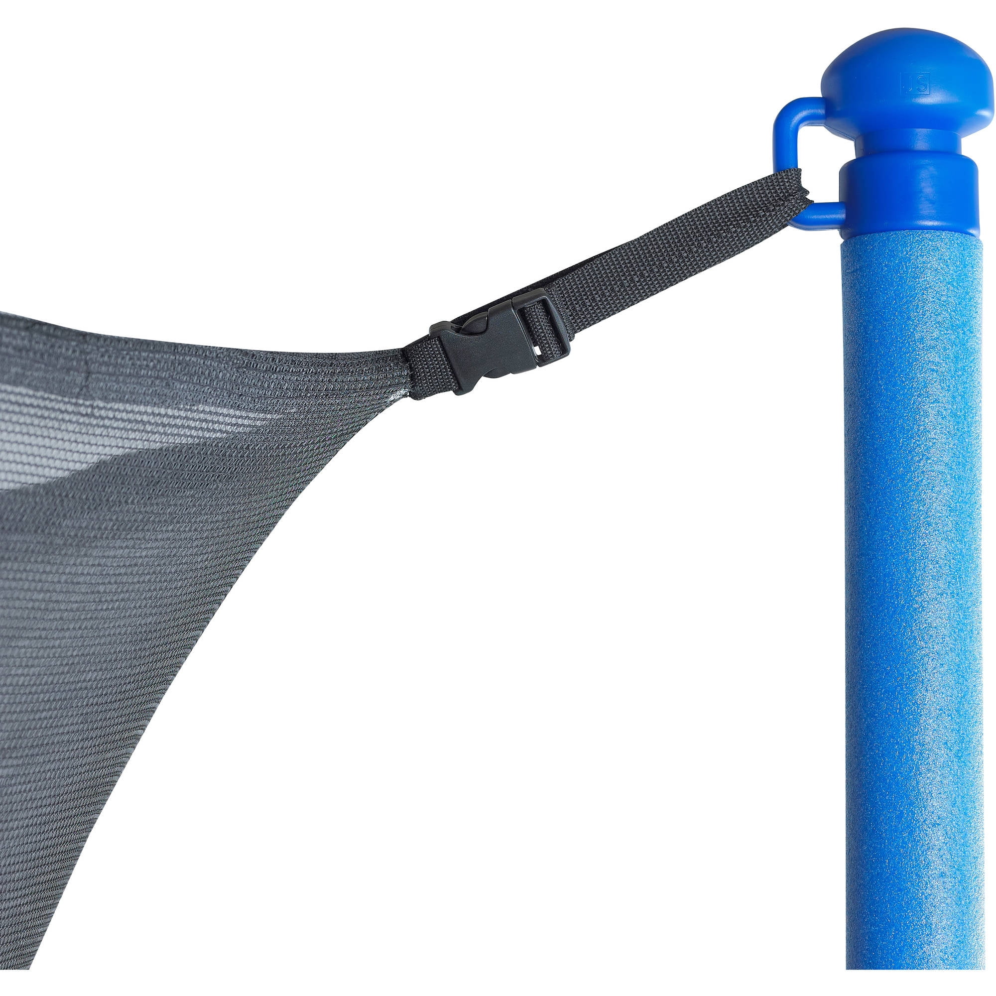 Machrus Upper Bounce Trampoline Safety Enclosure Set including Trampoline Net, 8 Trampoline Poles, Caps and Trampoline Pole Foam Sleeves - Fits 14ft Round Trampoline Frame - Installs Inside the Frame