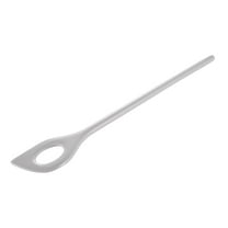Hutzler 12-inch Long Melamine Corner Blending Spoon, White