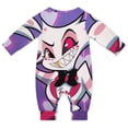 thumbnail image 2 of Hazbin Hotel Baby Long Sleeve Footless, Infant Playsuit Romper Jumpsuits for Boys Girls, 2 of 8