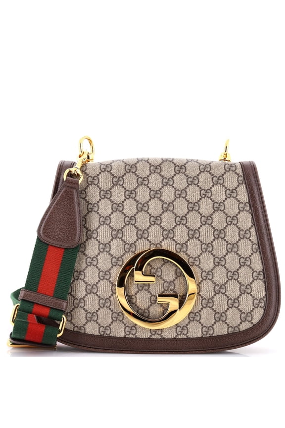 Pre-Owned Blondie NM Top Handle Bag GG Coated Canvas Medium By Rebag